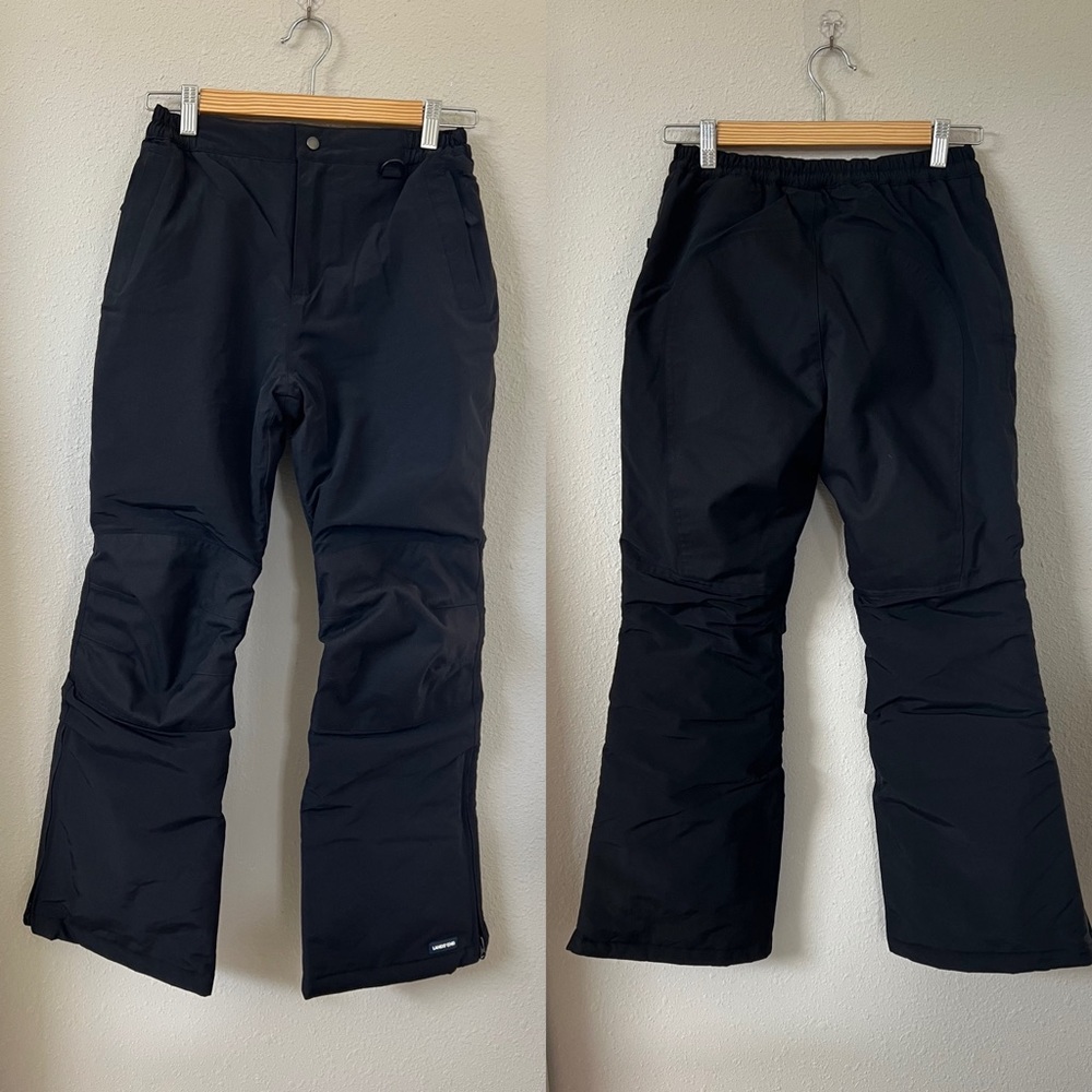 Lands End- Kids Size 12- Waterproof Insulated Snow Pants- Black- Boy/ Girl